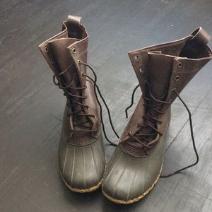 LL Bean Maine Hunting Boots Brown 10”